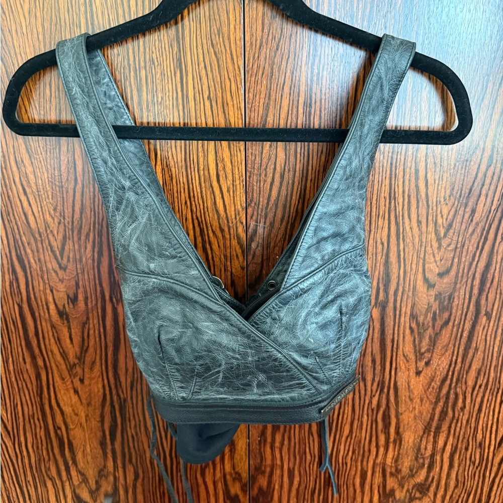 Harley-Davidson Black Leather Women's Bra